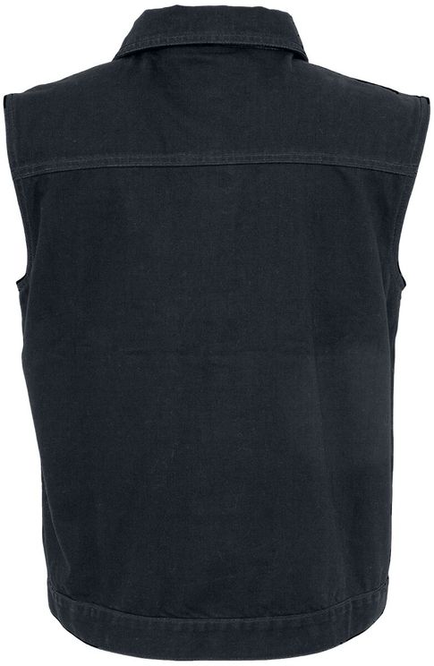 Denim vest  black urban classics - Babashope - 5