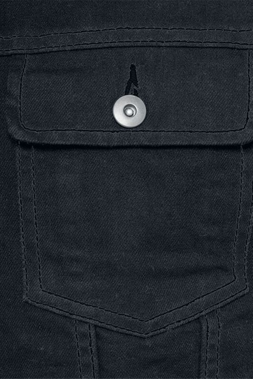 Denim vest  black urban classics - Babashope - 5