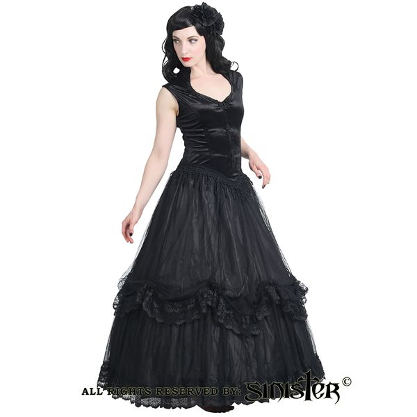 Sinister - Darkdreams – Long Gothic Dress - Babashope - 5