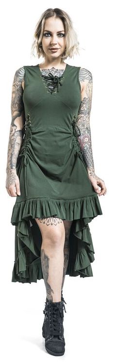 Vixxen Soleil dress groen - Babashope - 5