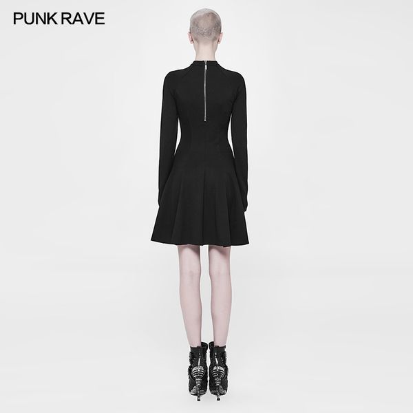 Punk Rave Shiva Gothic dress Casual black - Babashope - 5