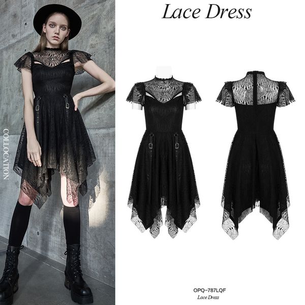 Lace dress (blk) - Babashope - 6