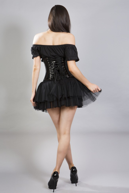 sexy waspie -black PVC - burleska - Babashope - 3