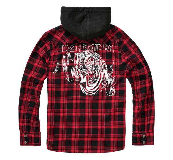 Iron Maiden Checkshirt Sweathood Eddy - Babashope - 5