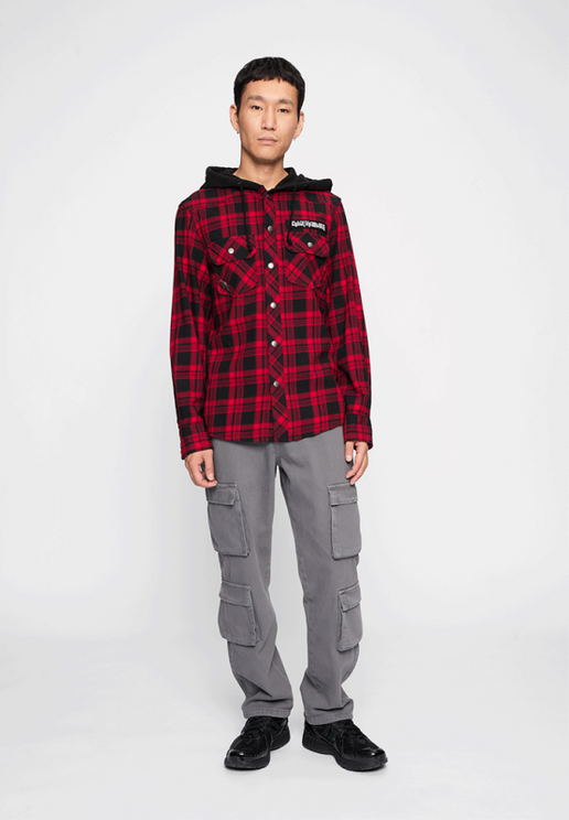 Iron Maiden Checkshirt Sweathood Eddy - Babashope - 5