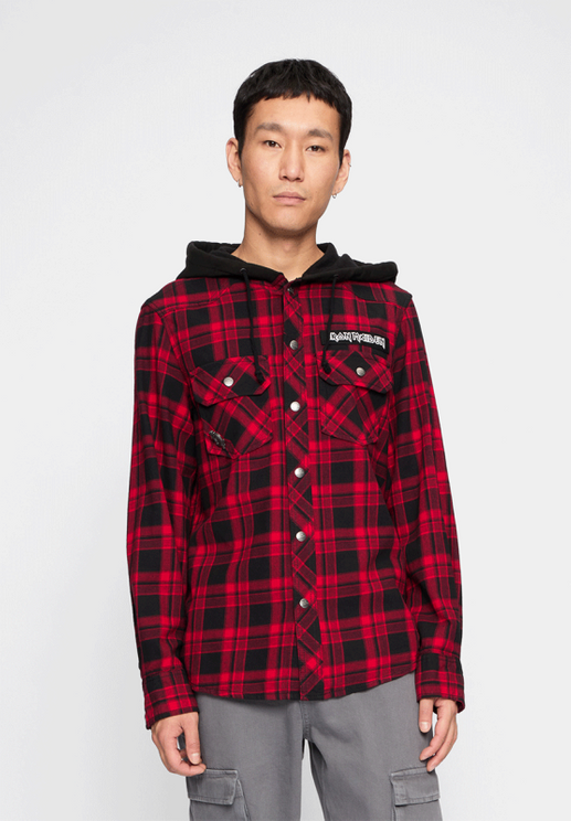 Iron Maiden Checkshirt Sweathood Eddy - Babashope - 5