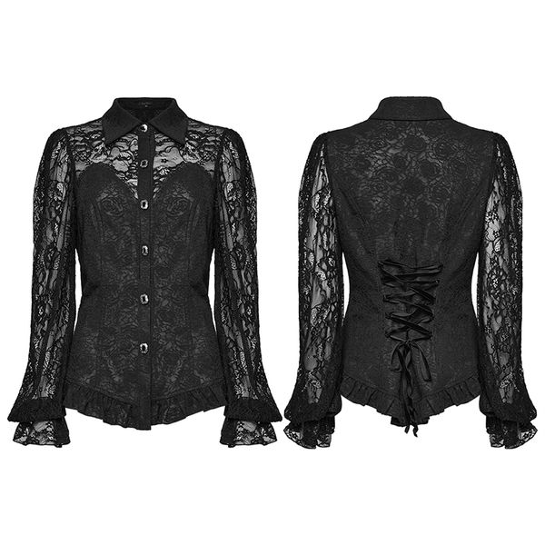 Darkwave exquisite hand-stitched shirt - Babashope - 5