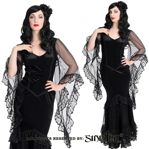 Sinister - Trapped – Long Gothic Dress - Babashope - 5