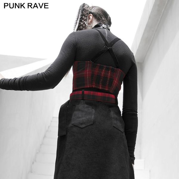 Punk tartan corset top - Babashope - 5