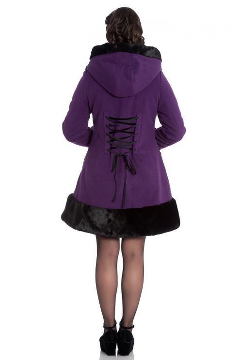 Sarah jane coat paars Hellbunny - Babashope - 3