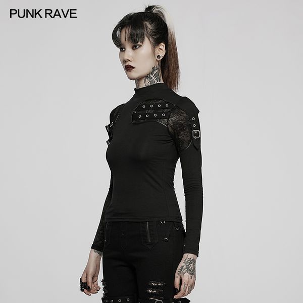 Punk rave collar top - Babashope - 5