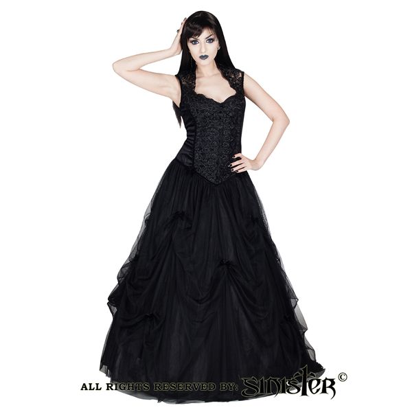 Sinister 954 Hestia gothic dress zwart sinister - Babashope - 4