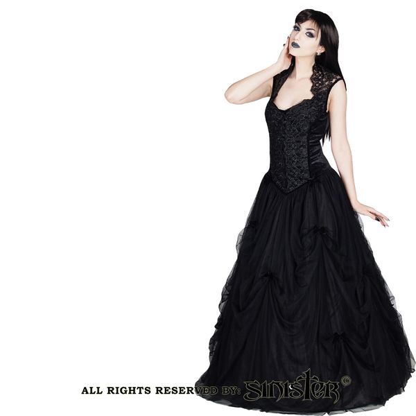 Hestia gothic dress zwart sinister - Babashope - 4