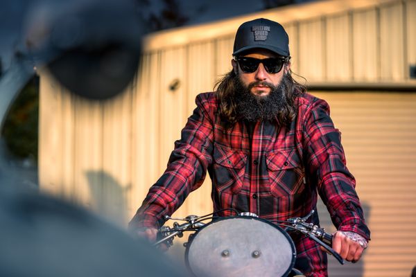 Flannel checked shirt heren (red) - Babashope - 9