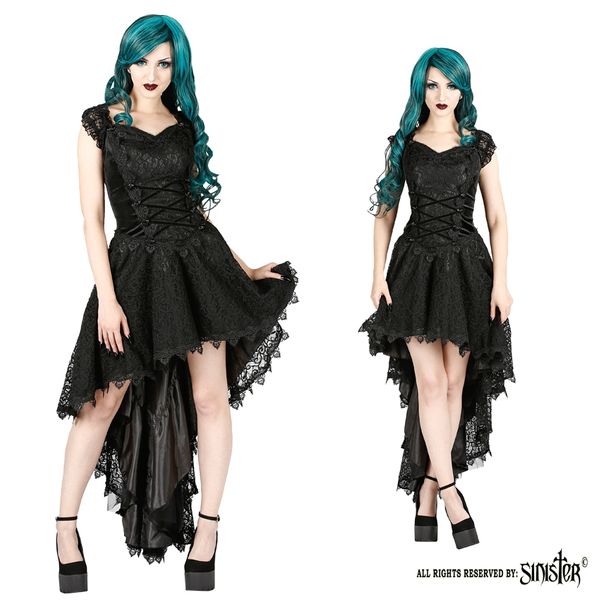 Online Metal, Punk & Rockabilly shop | Babashop | Melanie dress Zwart Sinister