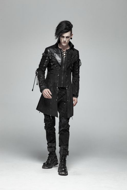 Neo punk gothic coat heren - Babashope - 7