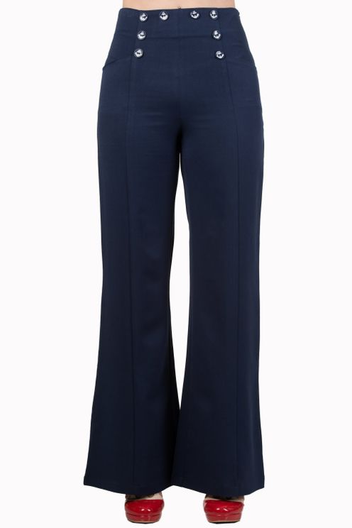 Stay Awhile Trouser navy - Babashope - 4