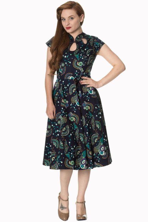 Proud peacock cut out dress Banned - Babashope - 8