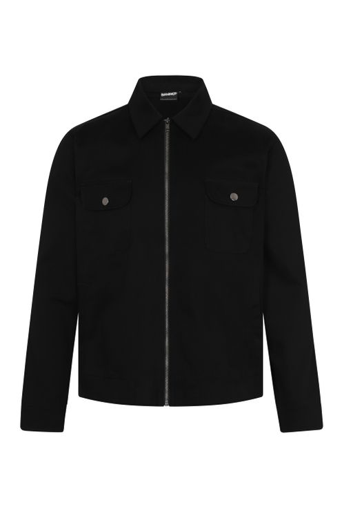 Danny worker jacket zip black - Babashope - 6