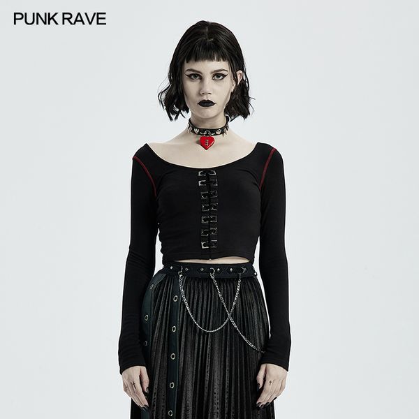 Crop top red stitch - Babashope - 6