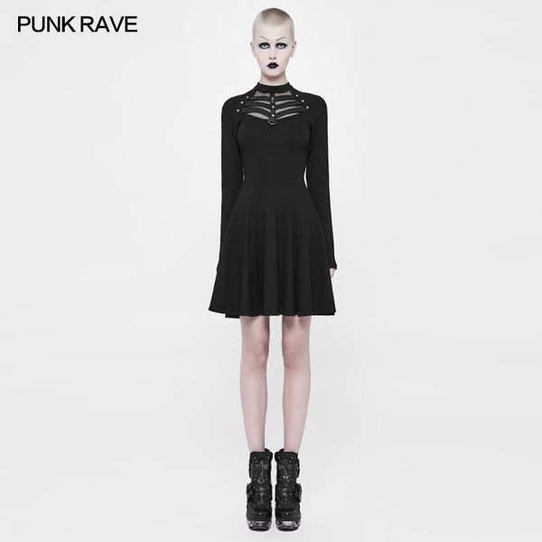 Punk Rave Shiva Gothic dress Casual black - Babashope - 5