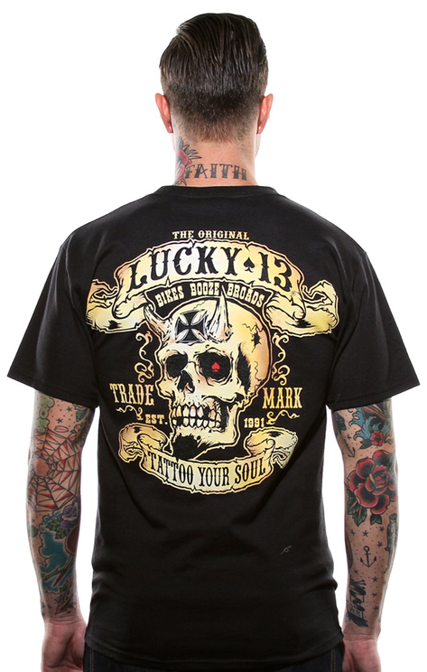 Booze Bikes - Men T-Shirt - Lucky13 - Babashope - 3