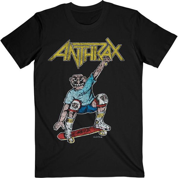 Anthrax Spreading skater notman vintage (backprint) T-shirt - Babashope - 3