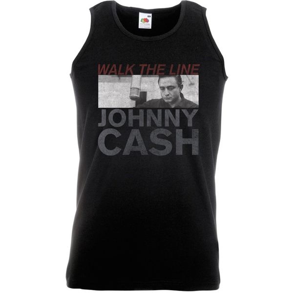 Johnny cash (unisex) singlet T-shirt Studio shot - Babashope - 2