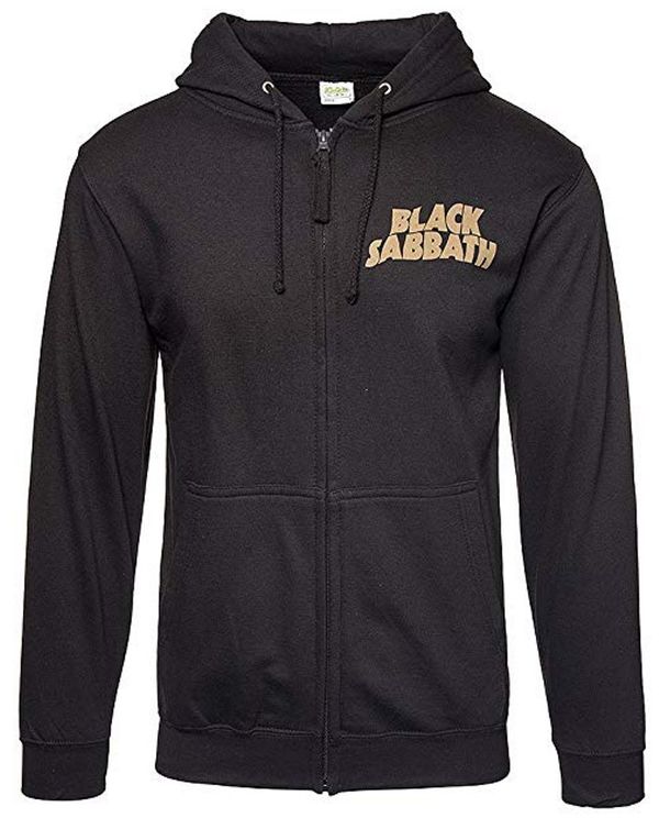 Black sabbath sweater met rits & capuchon tour 1978 met back print - Babashope - 4