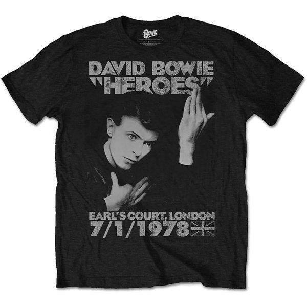 David bowie unisex T-shirt Heroes earl court - Babashope - 2
