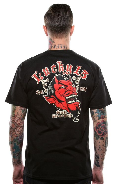 Lucky13 Grease Gas & Glory T-shirt - Babashope - 3