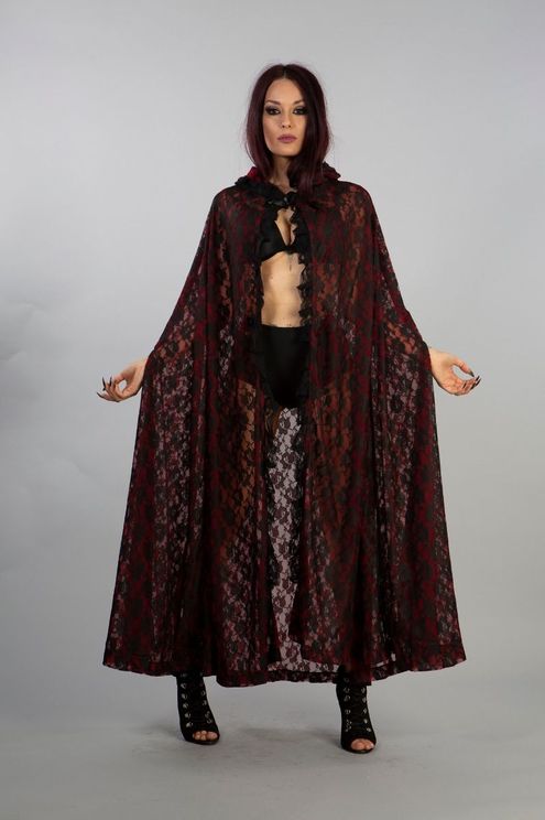 Cheryl Cape hooded red - Babashope - 4