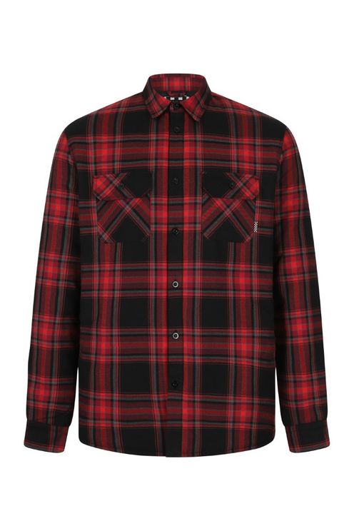 Flannel checked shirt heren (red) - Babashope - 9