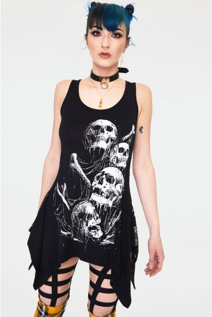 Dig in graveyard sleeveless top - Babashope - 6