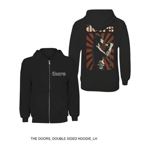 The doors Lizard king Hooded sweater met rits (backprint) - Babashope - 2