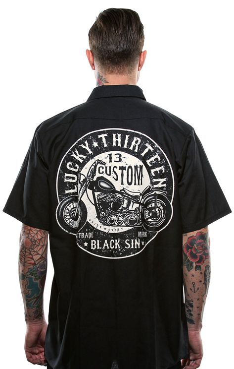Black Sin - Worker Shirt - Lucky13 - Babashope - 3