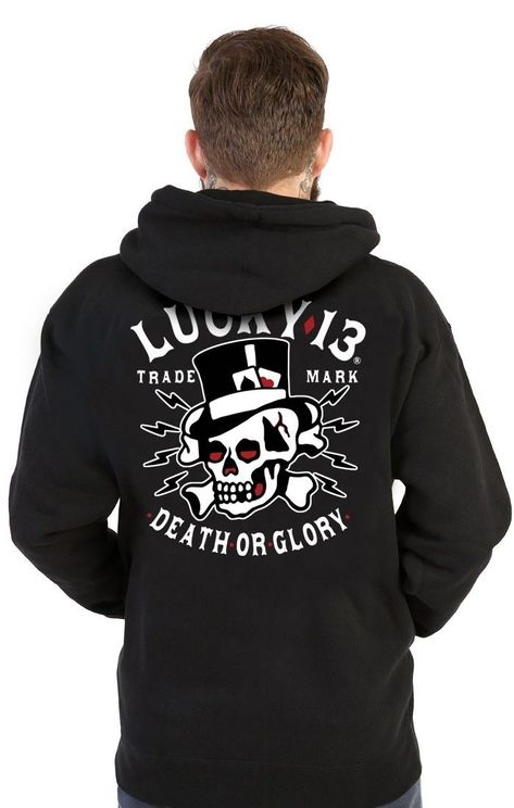 Lucky13 Death or Glory Zip hooded sweater - Babashope - 3
