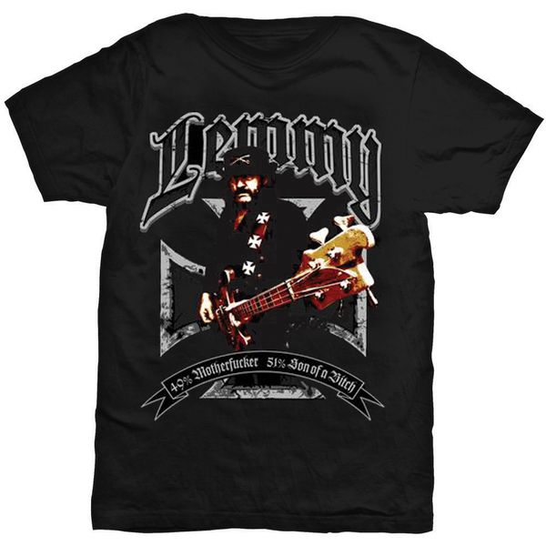 Lemmy T shirt Iron cross 49% - Babashope - 2