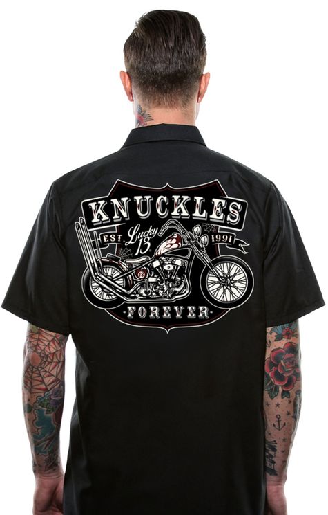 Lucky13 Knuckles Worker shirt - Babashope - 3