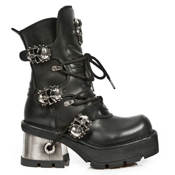 Newrock M.1044-S1 Skull rocker dames laars - Babashope - 8