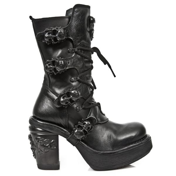 Newrock M.8366-S8 NKR Skull Goth dames laars - Babashope - 7