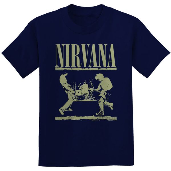 Nirvana Stage T-shirt (navy blue) - Babashope - 2