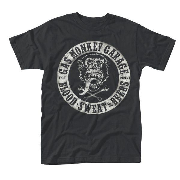 Gasmonkey garage blood,sweat & beers t shirt - Babashope - 3