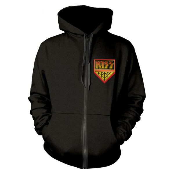 Kiss hooded sweater met rits Kiss army logo - Babashope - 3