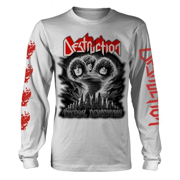 Destruction eternal devastation (blk/white) Longsleeved t-shirt - Babashope - 3