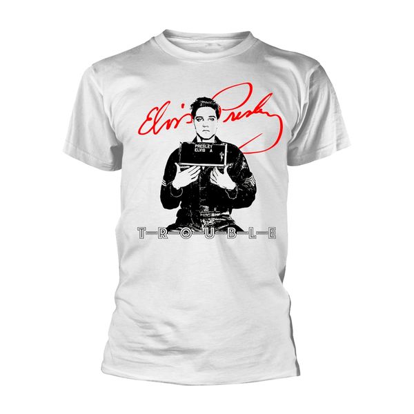 Elvis presley Trouble T-shirt (white) - Babashope - 2