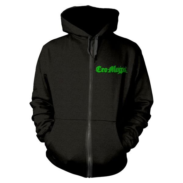 Cro-mags Green logo zip hooded sweater - Babashope - 3