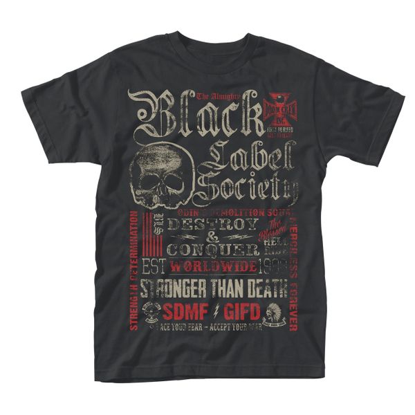 Black label society Destroy & Conquer T Shirt - Babashope - 3