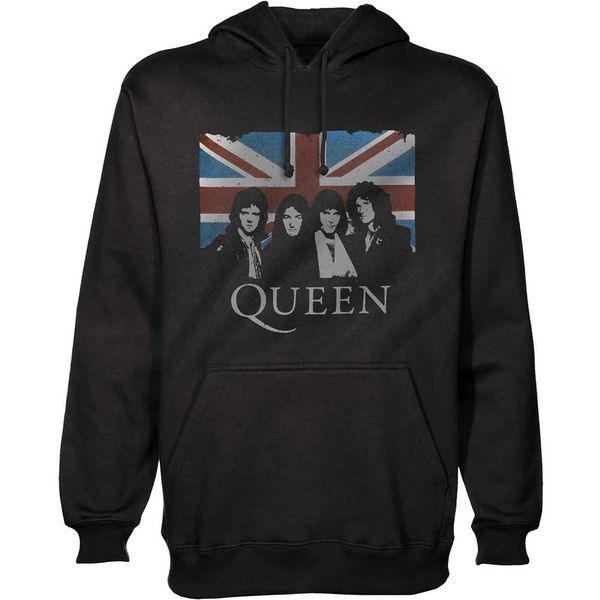 Queen vintage union jack Hooded sweater - Babashope - 2