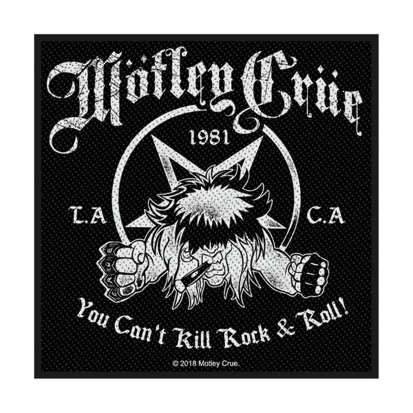 Motley Crue ‘You Can’t Kill Rock N Roll’ Woven Patch - Babashope - 2